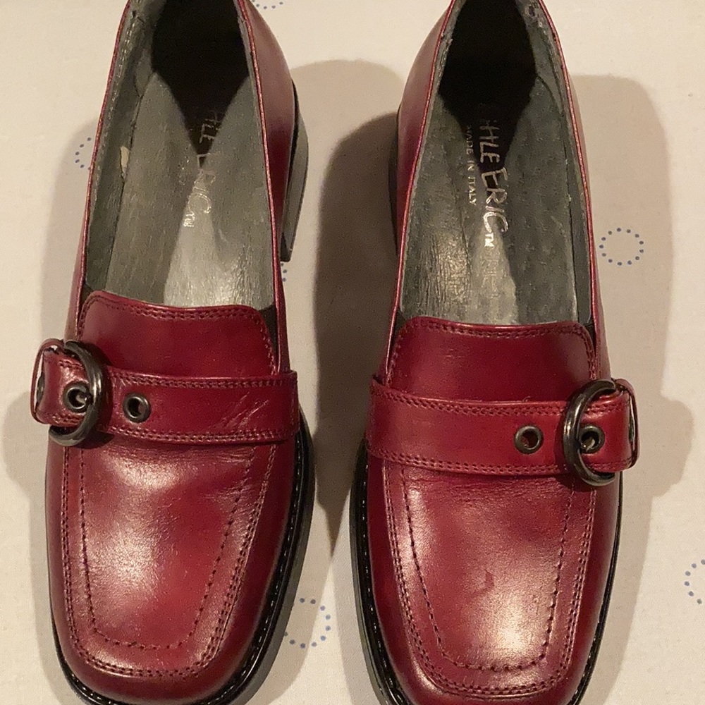 Little Eric Burgundy Loafers